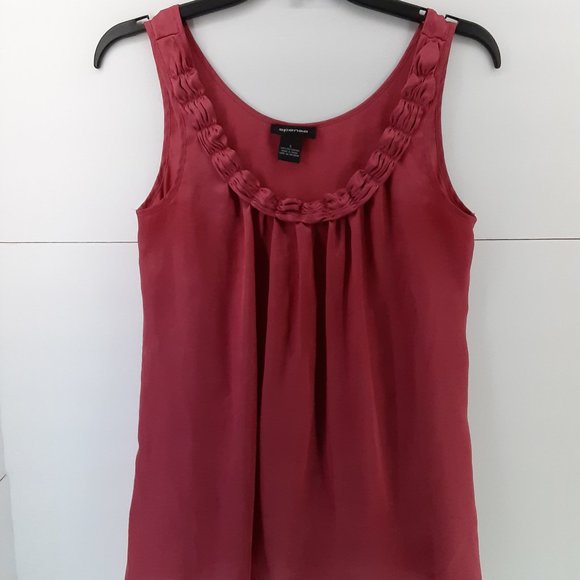 Spense Women's Blouse‎ Tops Sleeveless Scrunch Neck Blouse Salmon Size Small - Picture 1 of 5